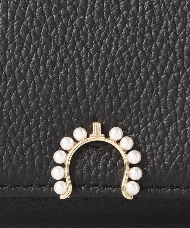 LANVIN en Bleu サンドニ 二つ折り中Lファスナー財布 ブラック