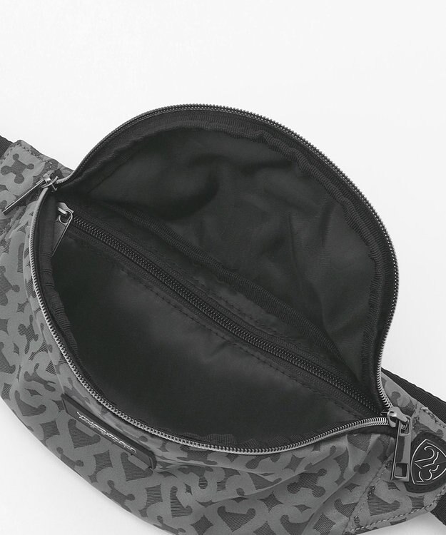 23区GOLF 【UNISEX】モノグラムボディバッグ　ペットボトルも入る！タウンユースにもおすすめ ブラック系5