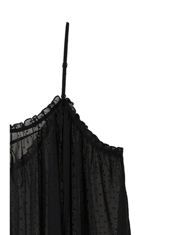 AMERICAN HOLIC ドビーシフォンキャミワンピース Black