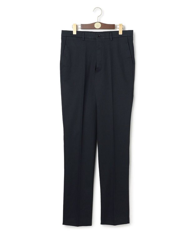 J.PRESS MEN 【ストレッチ】トリコチン ステムテーパード パンツ ネイビー系