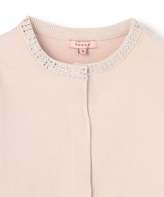 TOCCA MIDNIGHT VELVET ニットジャケット アイボリー系