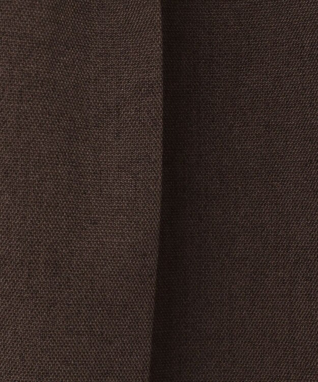 ICB 【洗える】 LooseWeave タックショートパンツ ダークブラウン系