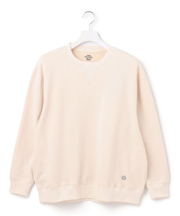 J.PRESS YORK STREET 【UNISEX】裏毛クルーネックトレーナー アイボリー系