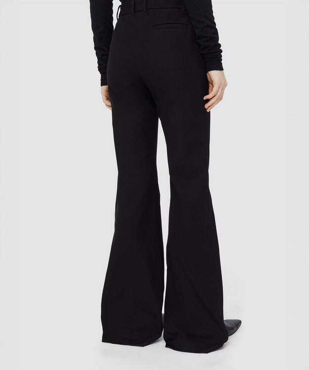 JOSEPH 【FOUNDATIONS】ギャバジンストレッチ フィットフレアートラウザーズ Black