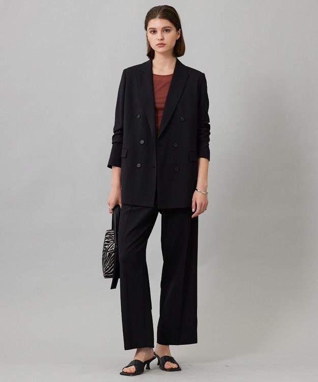 ICB L 【洗える】 ハイツイストシアー カットソー マホガニー系