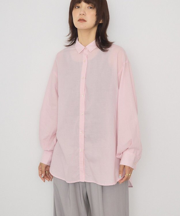 AMERICAN HOLIC ガーメントウォッシュアソートギャザーシャツ Pink