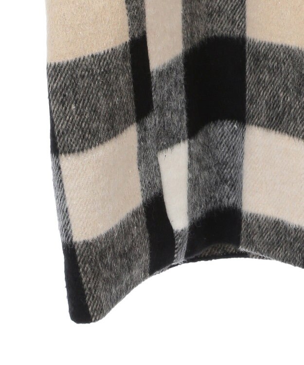 Green Parks シャギーノーカラーコート Beige