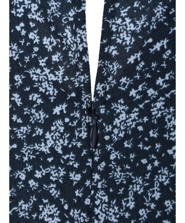 earth music&ecology 小花柄Ｖネックワンピース Navy