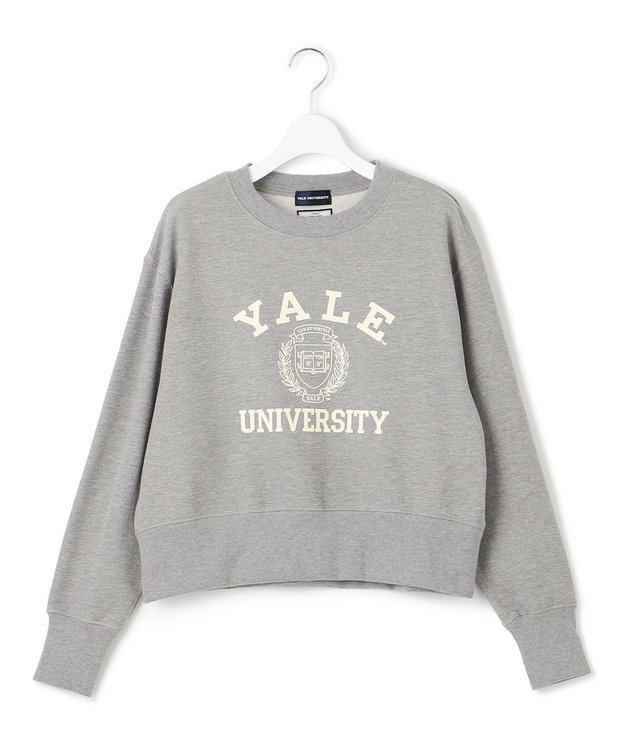 J.PRESS YORK STREET 【WOMEN】YALE × J.PRESS YORK STREET コラボショートスウェット ライトグレー系