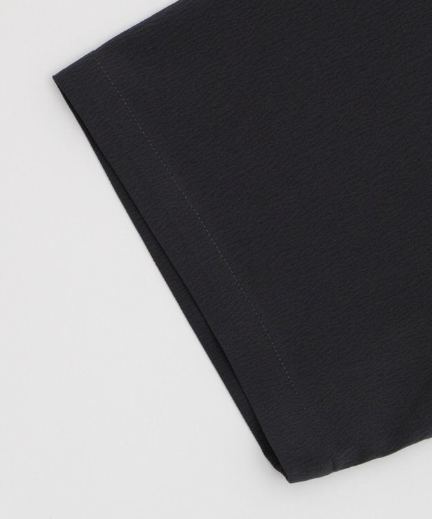 WEGO クレープオープンカラーシャツ（SS） ブラック中濃色