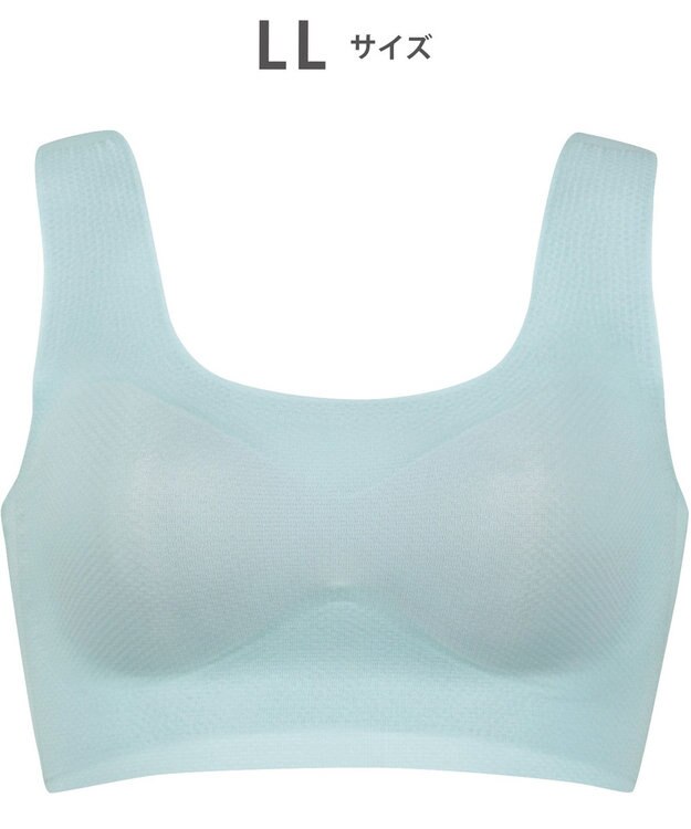 WACOAL 【GOCOCi ゴコチ】 ノンワイヤーブラ ベタつきにくく乾きやすい 通気性がよい 立体的なバストシルエット ブラトップ ハーフトップ レディース CGG571 /ワコール サックス
