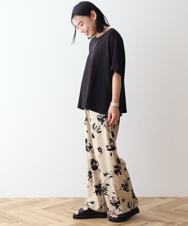 AMERICAN HOLIC アソートギャザー柄パンツ【WEB限定カラー・サイズ有り】 Flower Beige