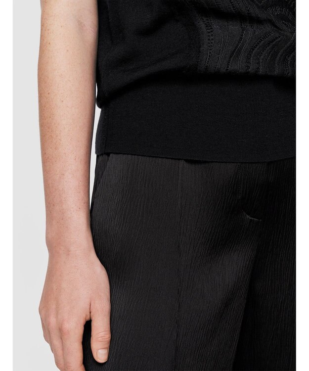 JOSEPH レース&ニット　ショートスリーブニット Black