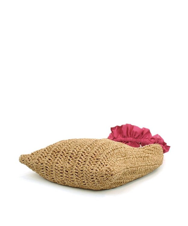 UNBILLION cachecache フリルワンハンドルペーパー手編みトート ピンク