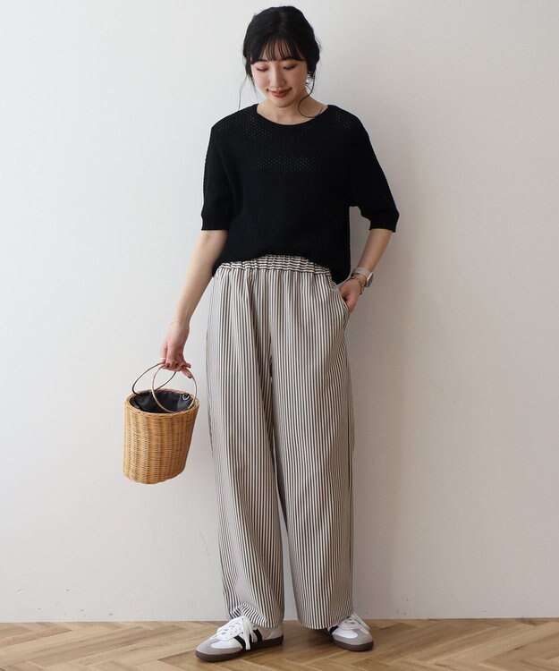 AMERICAN HOLIC アソートギャザー柄パンツ【WEB限定カラー・サイズ有り】 Stripe