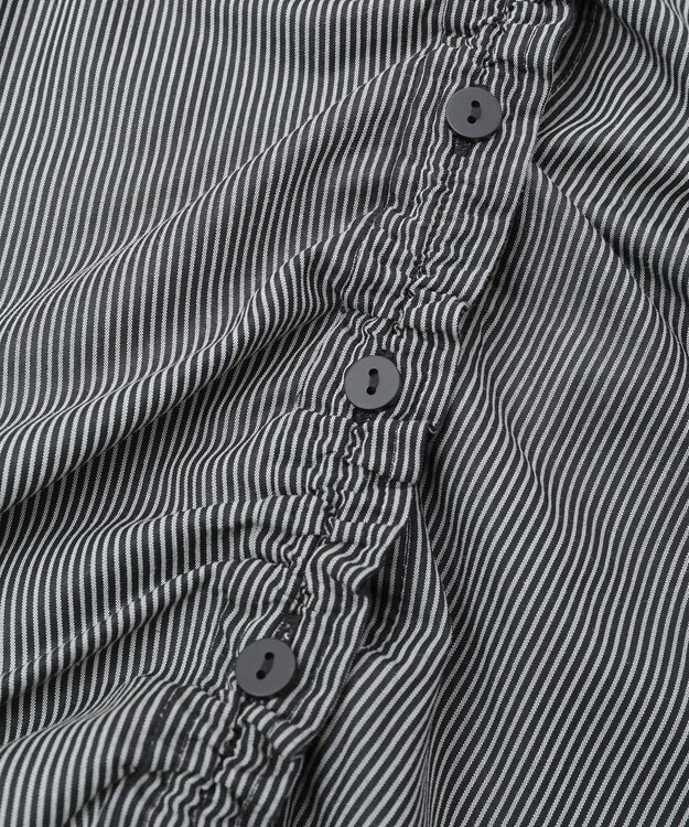 YECCA VECCA ドロストデザインギャザーシャツ Camel