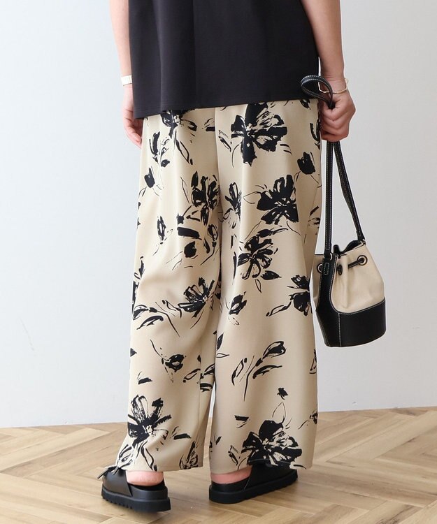 AMERICAN HOLIC アソートギャザー柄パンツ【WEB限定カラー・サイズ有り】 Flower Beige