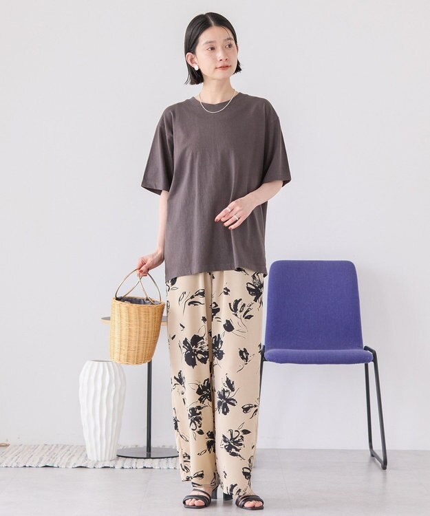 AMERICAN HOLIC アソートギャザー柄パンツ【WEB限定カラー・サイズ有り】 Flower Beige