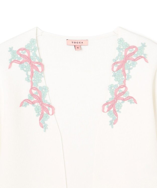 TOCCA 【キャンセル分販売！】【洗える】FLORAL MELODY ボレロ アイボリー系