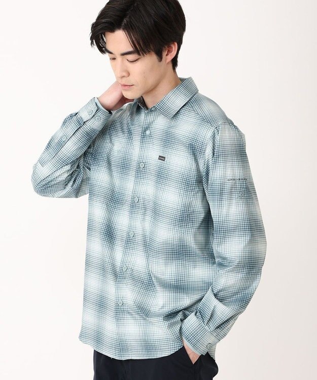 Columbia Columbia/ シルバーリッジユーティリティライトプレイドロングスリーブシャツ /コロンビア Everblue Ridge Ombre
