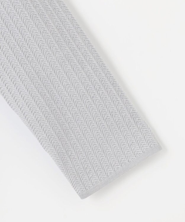 JOSEPH ABBOUD 【キングサイズ・洗える】JOE COTTON使用 ニットジャケット ライトグレー系