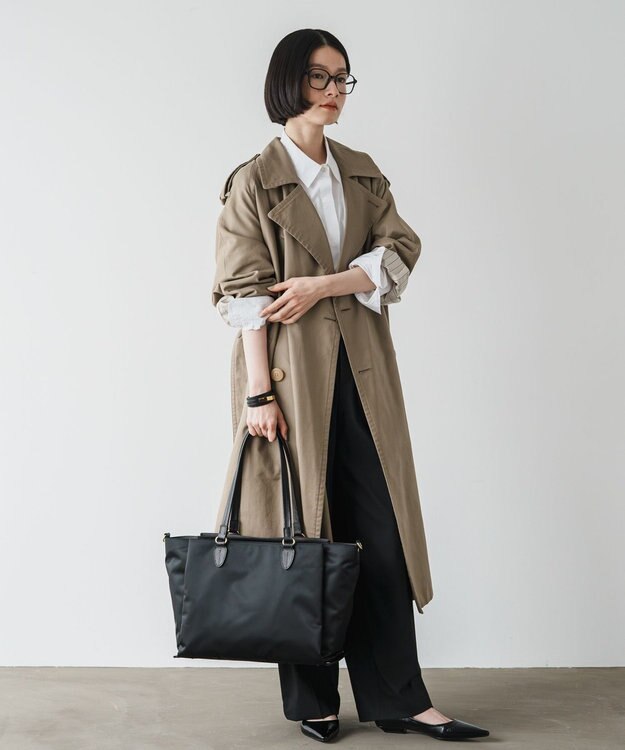 russet ＜15インチPC収納可能＞お仕事トートバッグ(CE-1517) Black