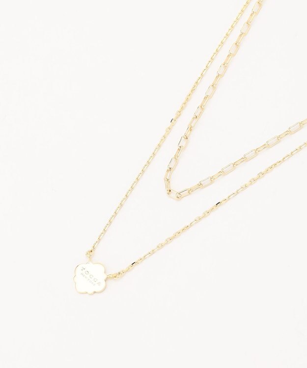 TOCCA LOGO CLOVER LAYERED NECKLACE ネックレス ゴールド系