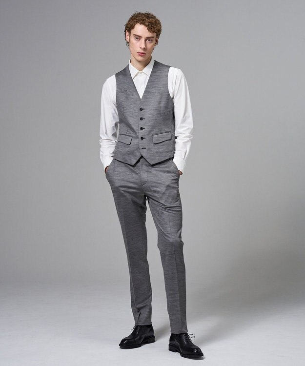 JOSEPH HOMME スプリングウールジャージー   ジレ ライトグレー系