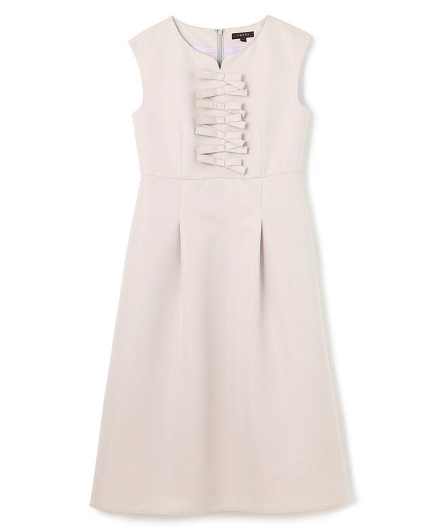 TOCCA 【洗える・消臭】WITH RIBBONS ドレス ライトグレー系