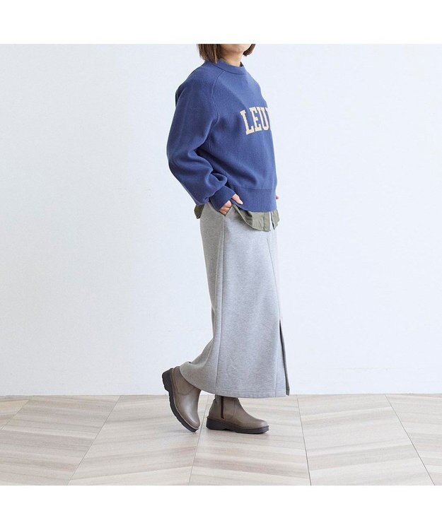 ing <ing>【WEB限定】ボリュームソールラウンドショートブーツ オーク