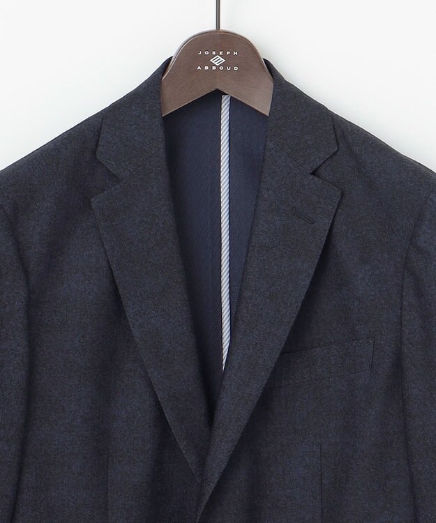 JOSEPH ABBOUD 【キングサイズ・洗える/速乾/防しわ/軽量/ストレッチ/JAPANファブリック】コンフォータブルレース ジャケット ネイビー系