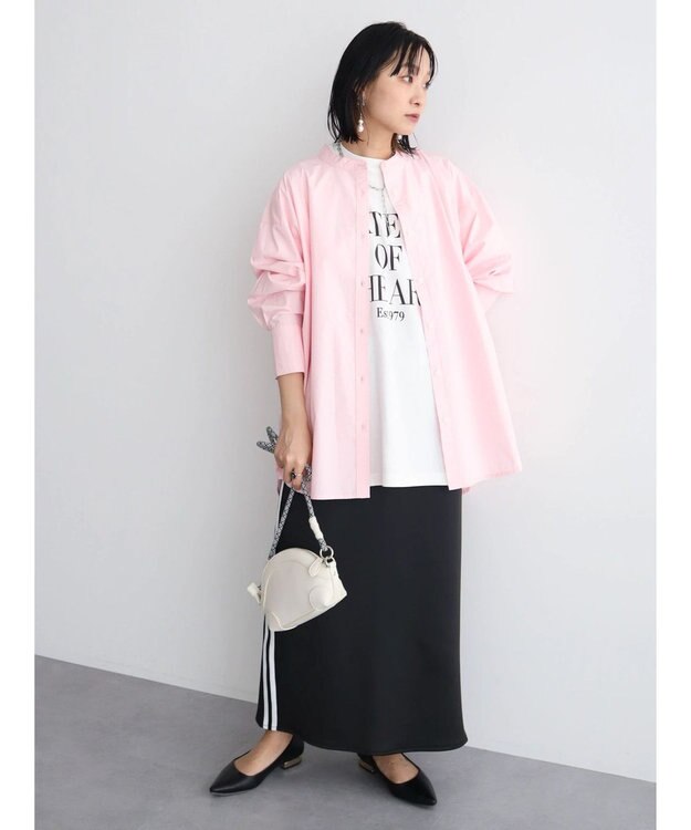 Green Parks ロゴ半袖チュニック Off White