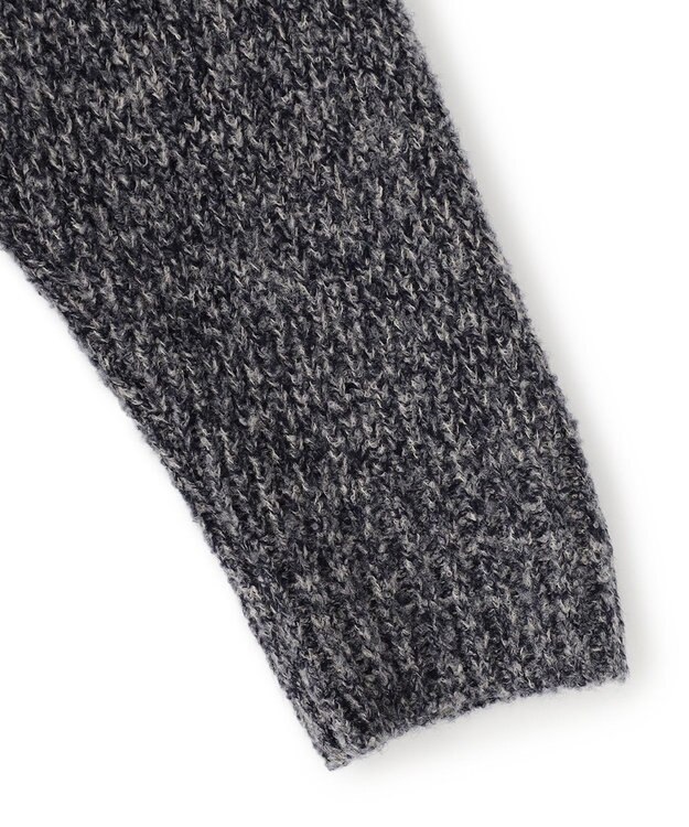 JOSEPH HOMME エクストラファインブークレ　タートルネックニット ネイビー系