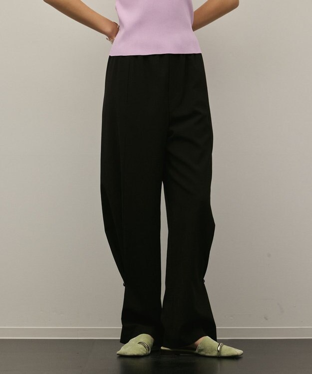 GRACE CONTINENTAL トリアセサイドラインパンツ ブラック