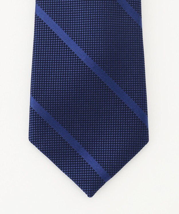 J.PRESS MEN ジオメトリック ストライプネクタイ ネイビー系1