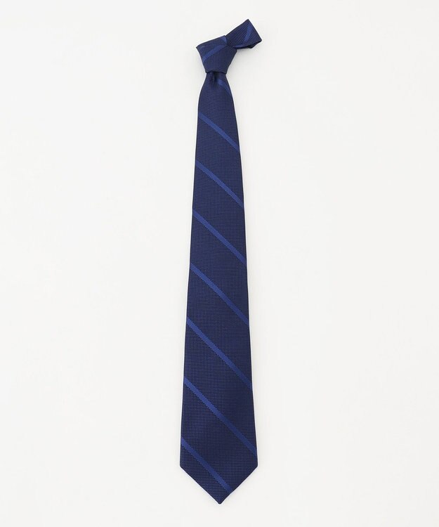 J.PRESS MEN ジオメトリック ストライプネクタイ ネイビー系1