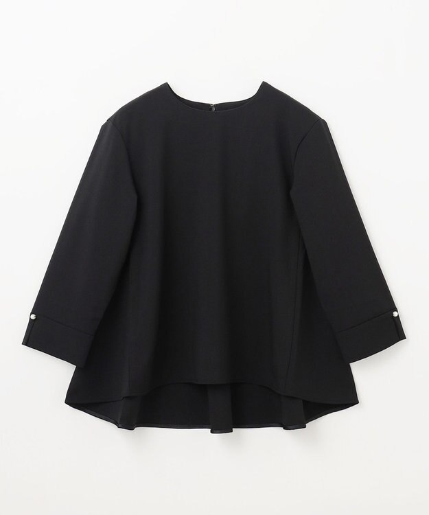 ANY 【ストレッチ/セットアップ可】イージィケアストレッチブラウス ブラック
