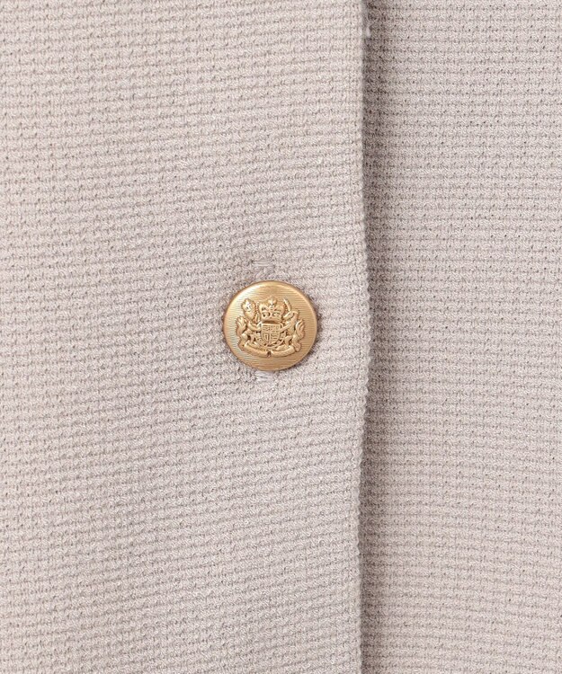 J.PRESS LADIES 【洗える】VIS/PE ROME ニット カーディガン グレージュ系