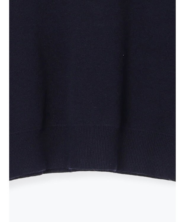 Te chichi ラインストーンレタードニットプルオーバー ネイビー