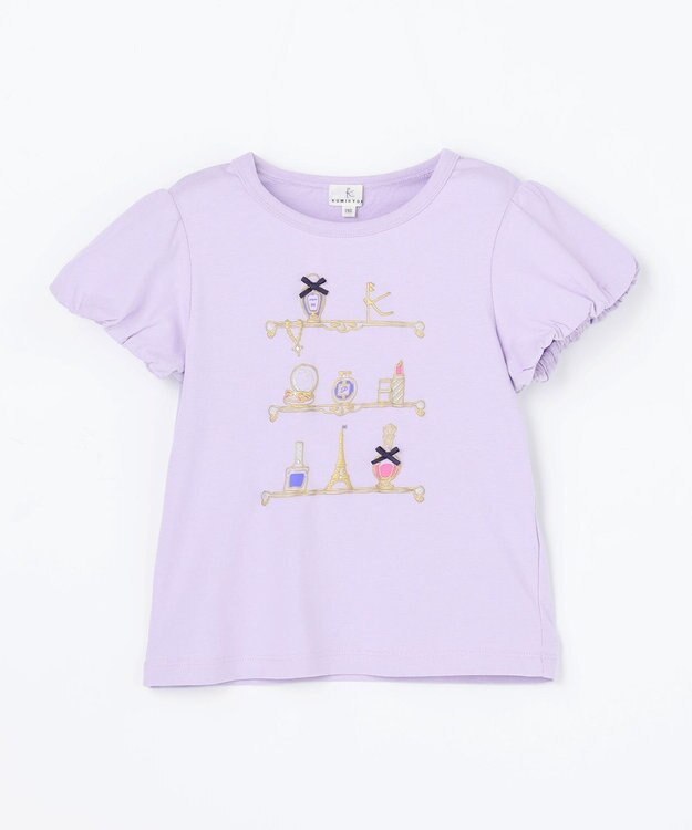 組曲 KIDS 【110-140㎝】 コスメティックTシャツ ラベンダー