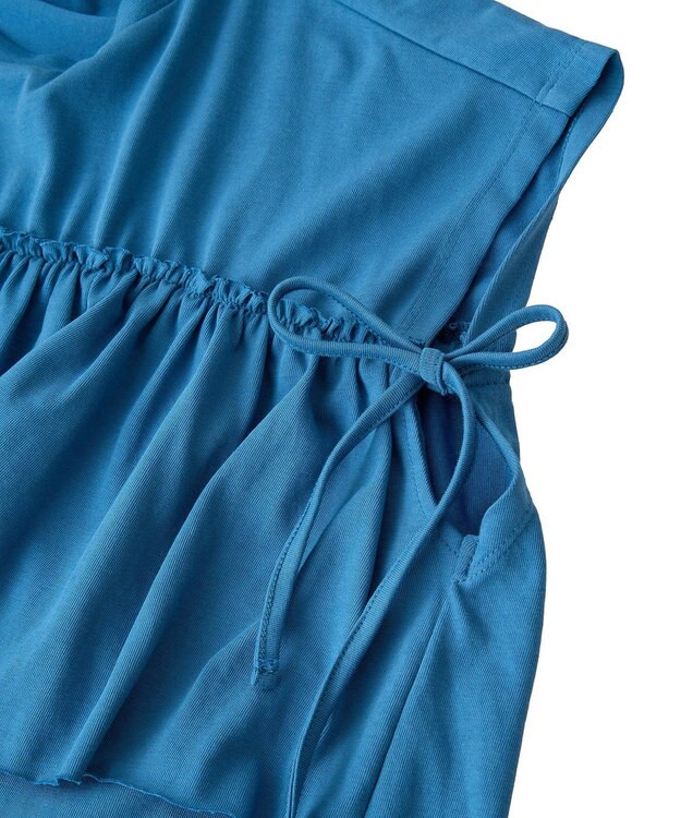 CRAFT STANDARD BOUTIQUE 接触冷感/ドロストフリルカットソープルオーバー Blue