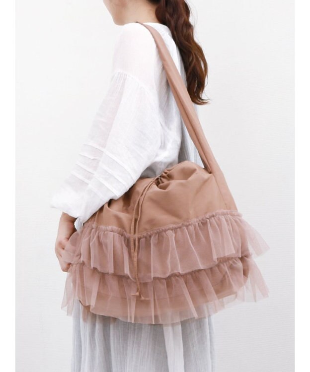 UNBILLION カシュカシュ cachecache / シフォンフリルショルダー オーク