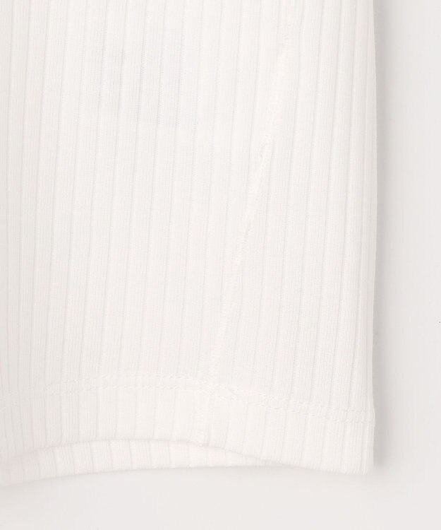 J.PRESS LADIES L 針抜きフライス クルーネック カットソー ホワイト系