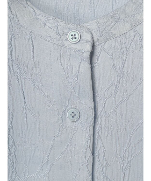 earth music&ecology フラワージャガードシャツ Sax