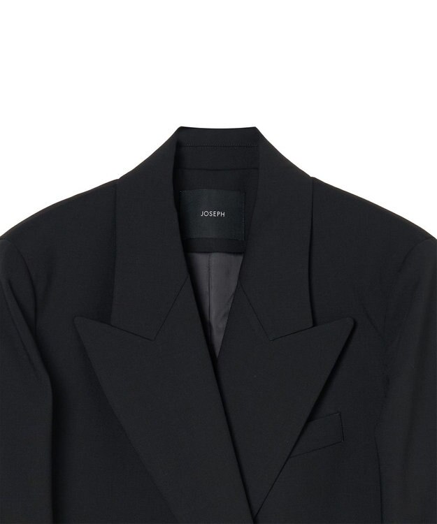 JOSEPH 【WEB＆OUTLET限定】テイラーウールブレンド　ダブルブレストジャケット Black