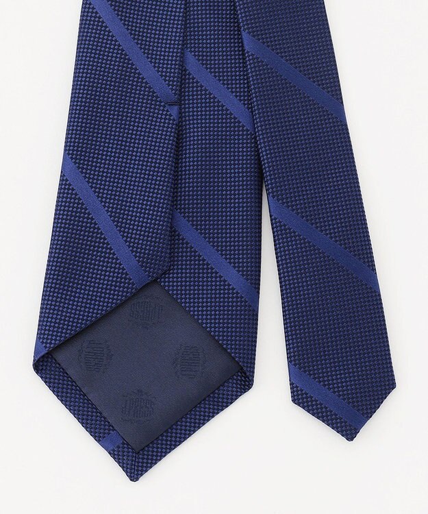 J.PRESS MEN ジオメトリック ストライプネクタイ ネイビー系1