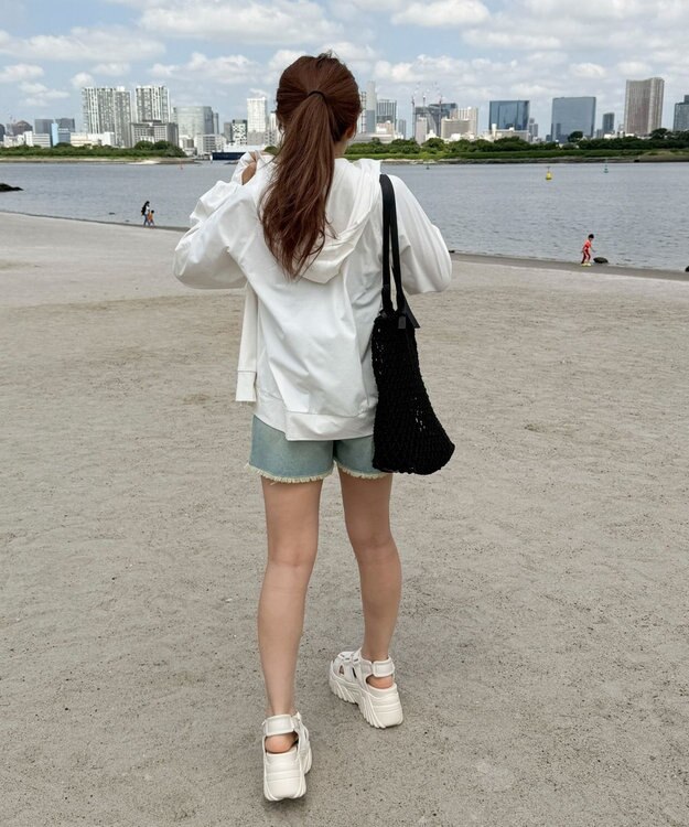 WEGO 【UVカット/吸水速乾】ラッシュガードパーカー ホワイト