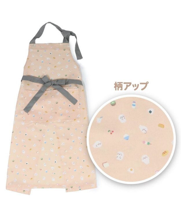 Mother garden しろたん  エプロン 《食いしん坊柄》 レディースフリーサイズ 食いしん坊柄