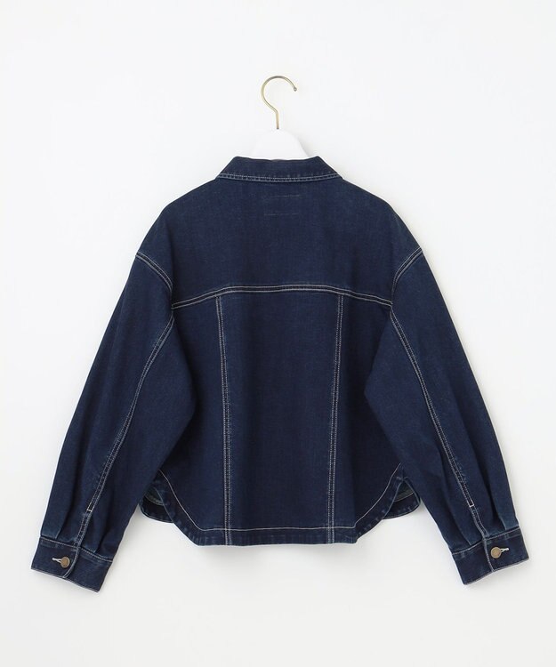 ANY SIS 【洗える】ストレッチライトデニム ジャケット インディゴ