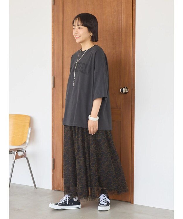 AMERICAN HOLIC ＢＩＧロゴカットプルオーバー Charcoal Gray